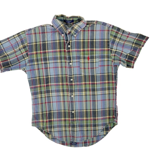 Polo Ralph Lauren Other - Polo Ralph Lauren Kids Shirt Medium Plaid Short Sleeve Button Down